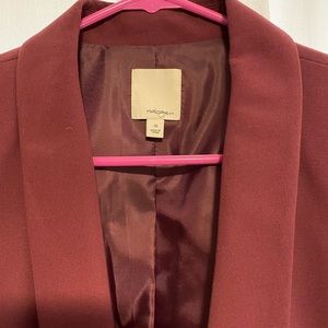 Halogen maroon color blazer in size 10